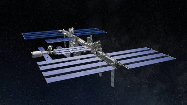 Rendering Space Satellite — Stock Photo, Image