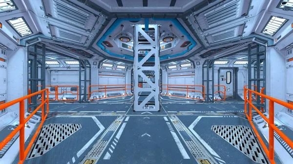 宇宙ステーションの3D Cgレンダリング — ストック写真