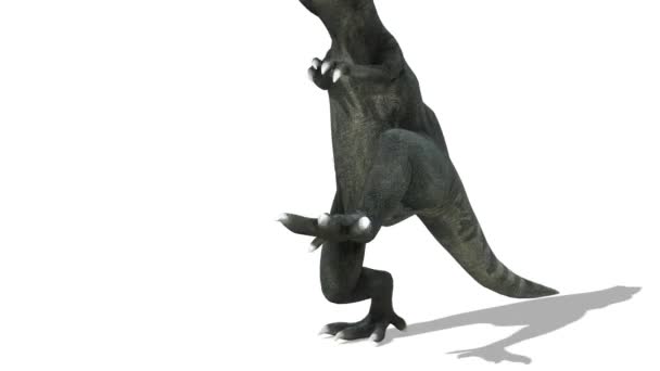 Рендеринг Динозавров — стоковое видео