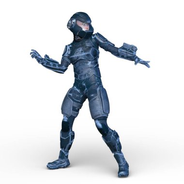 cyber kadının 3D cg işleme