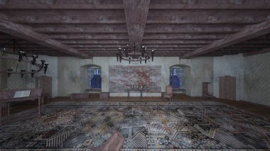 Korku evi 3d cg render