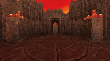 3D cg işleme antik kalıntıları