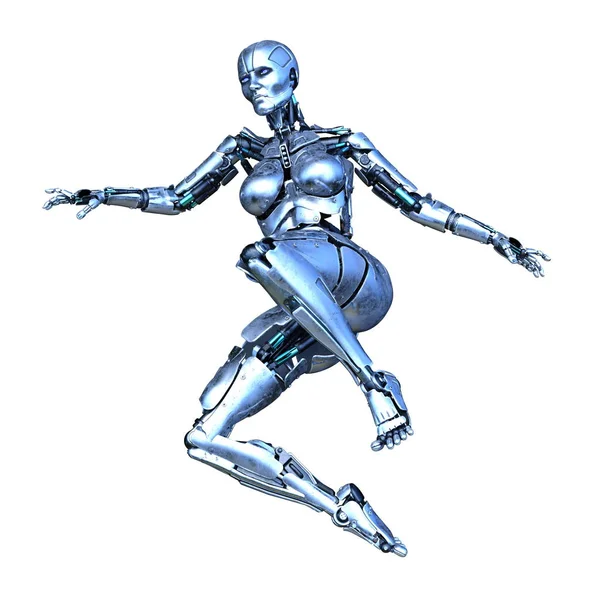 Rendering Robot — Stock Photo, Image