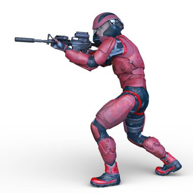 cyber kadının 3D cg işleme