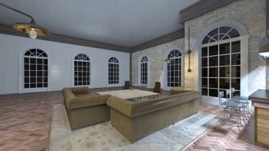 bar Oda 3d cg işlenmesi