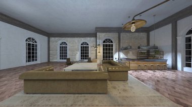 bar Oda 3d cg işlenmesi