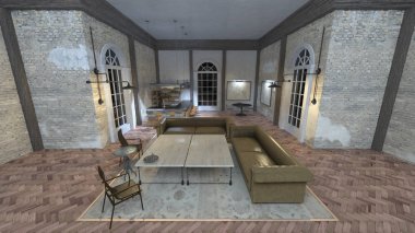 bar Oda 3d cg işlenmesi