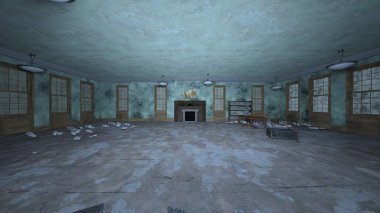 Korku evi 3d cg render