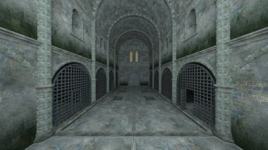 Hapishane 3d cg render