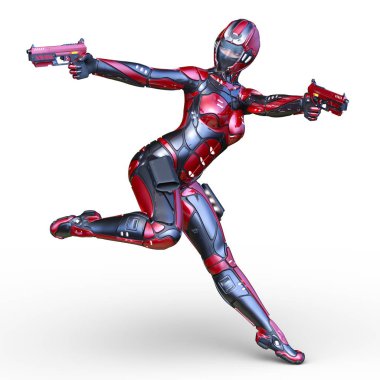 cyber kadının 3D cg işleme