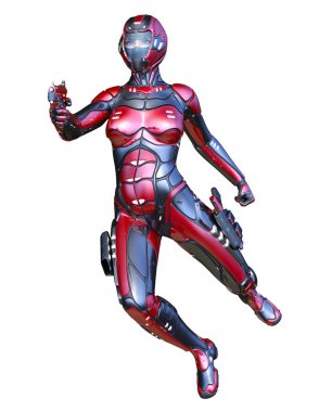 cyber kadının 3D cg işleme