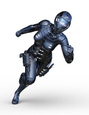 cyber kadının 3D cg işleme