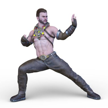 güçlü adam 3D cg render