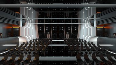 Sahne Alanı'nın 3D cg işleme