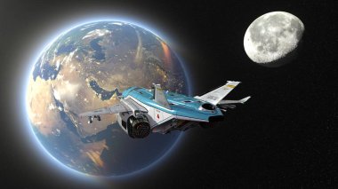3D cg işleme avcı uçağı