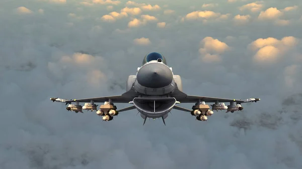 戦闘機の のレンダリング — ストック写真