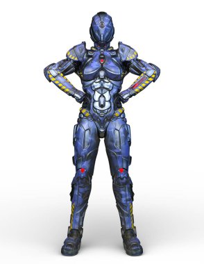 cyber kadının 3D cg işleme