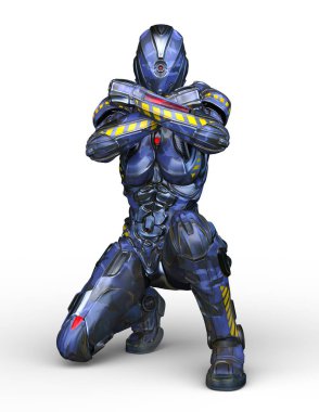 cyber kadının 3D cg işleme