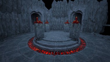 3D cg işleme antik kalıntıları