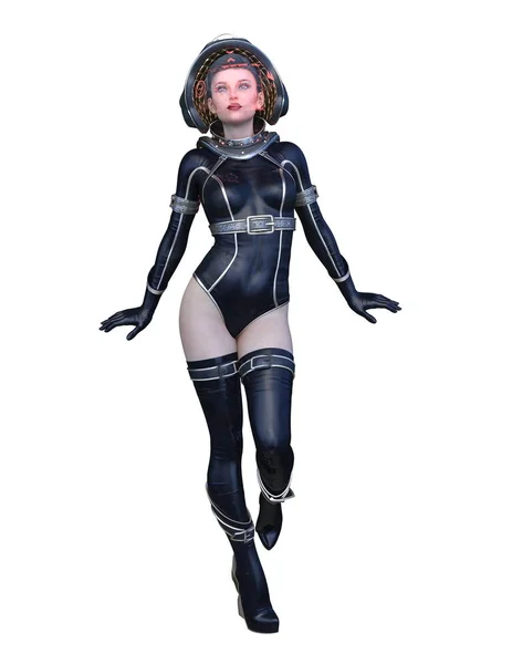 Rendering Cyber Woman — Stock Photo, Image