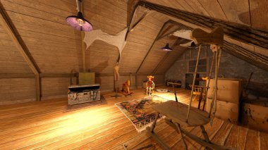 3d cg işleme kabinin