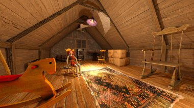 3d cg işleme kabinin