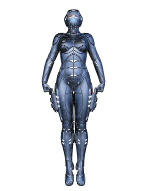 cyber kadının 3D cg işleme