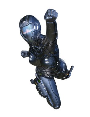 cyber kadının 3D cg işleme