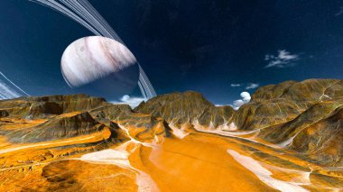 vahşi 3D CG render. NASA tarafından döşenmiş bu görüntünün elemanları.