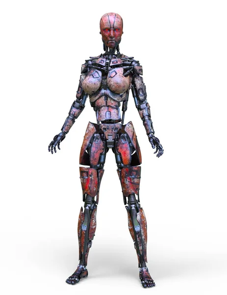 Rendering Humanoid Robot — Stock Photo, Image