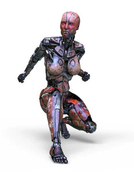 Representación Del Robot Humanoide — Foto de Stock