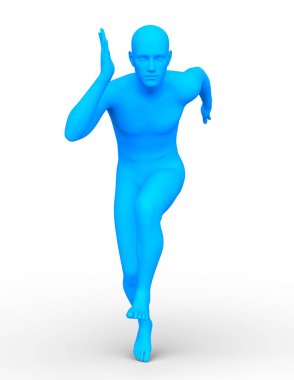 tel çerçeve adam 3D CG render