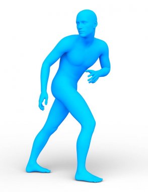 tel çerçeve adam 3D CG render