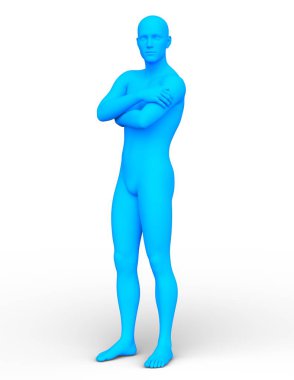 tel çerçeve adam 3D CG render