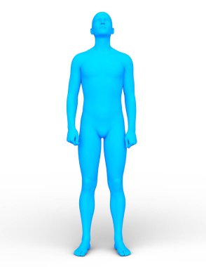 tel çerçeve adam 3D CG render