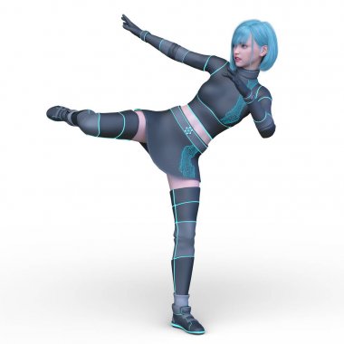 3D cg işleme kahraman