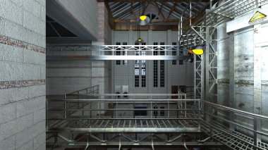 teknoloji alanı 3D CG render