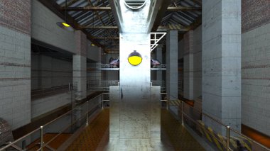 teknoloji alanı 3D CG render