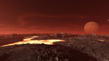 Nasa tarafından döşenmiş bu Görüntümagma Elemanları 3d Cg render.