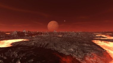 Nasa tarafından döşenmiş bu Görüntümagma Elemanları 3d Cg render.