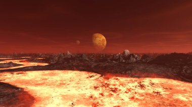 Nasa tarafından döşenmiş bu Görüntümagma Elemanları 3d Cg render.