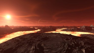 Nasa tarafından döşenmiş bu Görüntümagma Elemanları 3d Cg render.