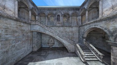 3D cg işleme kale