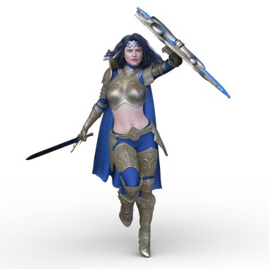 3D cg işleme seksi savaşçı