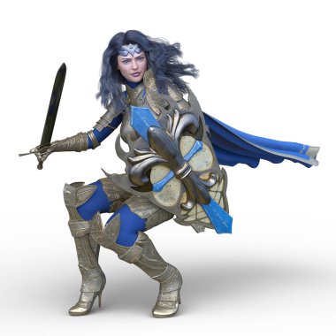 3D cg işleme seksi savaşçı