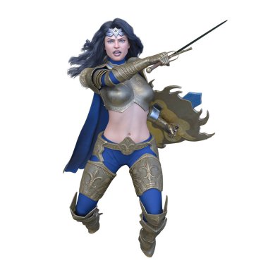 3D cg işleme seksi savaşçı