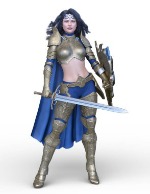 3D cg işleme seksi savaşçı