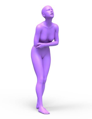 tel çerçeve erkek 3D cg render