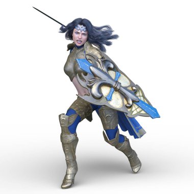 3D cg işleme seksi savaşçı