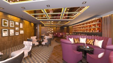 Restoran 3D cg render